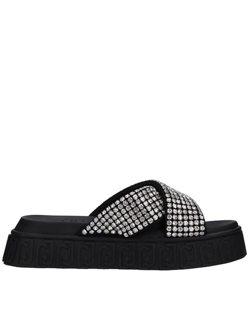 Mules in tessuto e strass LIU JO | LOVELY SANDAL 02 NETNERO
